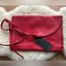 Zara Bags | Leather Envelope - 13”W - 9 1/4”H - 1” D, Fit Tablet And Small Laptop. | Color: Red | Size: 13”W - 9 1/4”H - 1” D