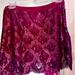 Free People Skirts | Free People Skirt Sequin Dark Pink/Maroon Color | Color: Pink | Size: Xs