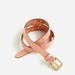 J. Crew Accessories | J. Crew Perforated Italian Leather Slim Belt S/Xs | Color: Gold/Pink | Size: S/Xs
