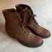 American Eagle Outfitters Shoes | American Eagle Heeled Combat Boots | Color: Brown | Size: 10