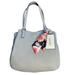 Nine West Bags | Nine West Adrienne Shoulder Bag Purse W/ Floral Scarf Attachment, Gray | Color: Gray/Silver | Size: Os