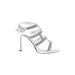 Caparros Heels: Silver Shoes - Women's Size 8 - Open Toe