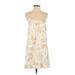 Body Glove Casual Dress - A-Line Scoop Neck Sleeveless: Ivory Dresses - Women's Size Small