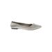 Gap Flats: Slip-on Chunky Heel Casual Gray Shoes - Women's Size 6 - Pointed Toe