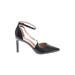 27 EDIT Heels: D'Orsay Stilleto Cocktail Party Black Print Shoes - Women's Size 10 - Pointed Toe