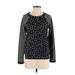 Max Studio Pullover Sweater: Black Print Tops - Women's Size X-Small