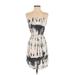 Billabong Casual Dress: Ivory Print Dresses - Women's Size X-Small