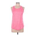 Tek Gear Active T-Shirt: Pink Color Block Activewear - Women's Size Medium