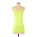 Under Armour Active Tank Top: Green Activewear - Women's Size Small