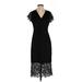 NANETTE Nanette Lepore Cocktail Dress - Midi: Black Dresses - Women's Size 2