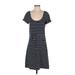 Columbia Casual Dress - Mini: Blue Stripes Dresses - Women's Size X-Small