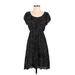 Theory Casual Dress - A-Line Scoop Neck Short sleeves: Black Dresses - Women's Size P