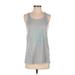 Gear for Sports Active Tank Top: Gray Color Block Activewear - Women's Size Small