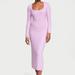 Women's Victoria's Secret Ribbed Modal Long-Sleeve Slip Dress