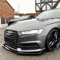 Per Audi A6 S6 C7 Auto Paraurti Anteriore Labbro Spoiler Splitter Diffusore A6 4G TFSI FSI TDI S-Line 2015-2018 Facelift Bodykits Tuning