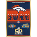 NFL Denver Broncos - Champions 23 Wall Poster 22.375 x 34 Framed
