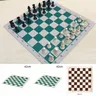 Vinyl Turnier Schachbrett für Kinder Lernspiele zufällige Farbe Magnet brett für Schach