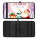 OWNTA Christmas Santa Claus Tree Snow Night Pattern Polyester Oxford Cloth Pencil Case Organizer - Efficient Storage Solution with Large Size 26x50.5 cm