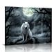 GOSMITH Wolf Poster - Wolf Wall Art - Wolf Pictures - Wolf Paintings - Wolf Canvas - Wolf Wall Decor - Wolf Prints - Cool Wolf Posters - Wolf Room Decor - Animal Posters