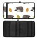 OWNTA Wild Animals Cute Hedgehogs Leaves Pattern Polyester Oxford Cloth Pencil Case Organizer - Efficient Storage Solution with Large Size 26x50.5 cm