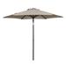 MS 7.5 Foot Push-Up Round Market Umbrella Tan