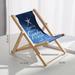 NUOLUX Artificial Beach Chair Model Landscape Wooden Beach Chair Mediterranean Style Decor