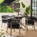 Better Homes & Gardens Tarren 5-Piece Wicker Outdoor Dining Set Black