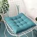 Yarino Cushions Strap Garden Chair Pads Seat For Outdoor Corduroy Strap Chair Cushion Cushion Color Chair Cushion Strip Velvet Comfortable Fart Cushion- Blue