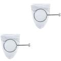 2 Sets Steel Ring Filter Bag Reusable Draining Soybean Milk Coffee Strainer Kitchen with Handle