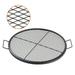 SKYSHALO 30 Inch Round Cooking Grate X-Marks Heavy-Duty Steel Fire Pit Grill Grate