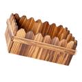 Wooden Boxes Planter Fence Flowerpot Rustic Wooden Bucket Planters Pot Flower Pot Container For