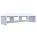10 x30 Outdoor Gazebo White Canopy with 5 Removable Sidewalls ZPL Party Wedding Tent Cater Events Pavilion Beach BBQ Event