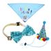 2pcs Pet Birthday Decor Balloon Set Decor Neckerchief for Pet Dog Animal Birthday