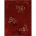 Floral Art Deco Chinese Vintage Area Rug Handmade Wool Carpet - 8'10" x 11'10"
