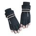 Ogiraw Gloves for Cold Weather Winter Ski Gloves Waterproof Thick Plus Warm Windproof Cold Protection Outdoor Riding Gloves Heated Gloves Black One Size