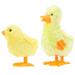 Clockwork Toy Puzzle Toys Stuffed Toys Plush Chick Toy Chicken Hopping Toy Wind-up Chick Toy Plush Small Duck Adorn Baby