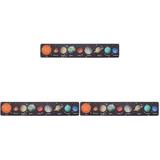 3 Sets Planetary Cognitive Puzzle Space Toys for Kids Children Puzzle Toy Solar System Kids Plaything Preschool