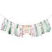 Floral 1st Birthday Decorations Girl - Isnâ€™t She Lovely Isnâ€™t She Onederful High Chair Banner Flower First Birthday Decorations for Baby Girl Pink and Green Floral Party Decorations