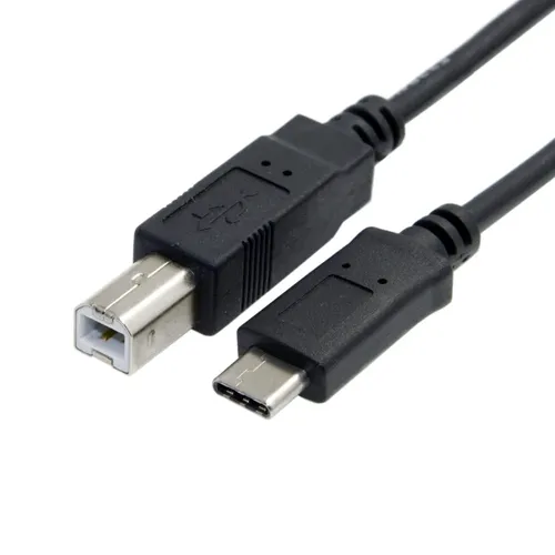 Cy USB Typ B zu Typ C Kabel USB-C USB 3,1 Typ C Stecker zu USB 2,0 B Typ Datenkabel für Handy MacBook Laptop