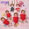 IVITA 100% Volle Silikon Baby Puppen mit Haar 3 Farben Augen Entscheidungen Realistische Reborn Baby Puppen Neugeborenen Lebensechte Baby Spielzeug geschenk
