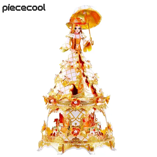 Piececool 3D Metall Puzzle Prinzessin Jasmin DIY Modell Gebäude Kits Teen Spielzeug Jigsaw