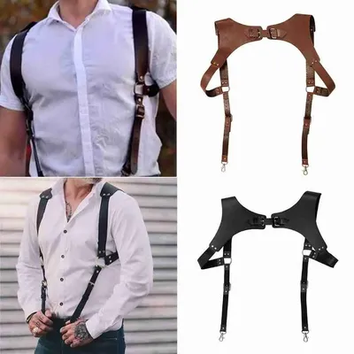 Nuova cintura con bretelle regolabili da uomo cinghie e cinture da uomo alla moda accessori da uomo in pelle durevoli e traspiranti