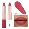 12 farben Lippenstift Lip Gloss 2 In 1 Samt Matte Wasserdichte Langlebige Lip Stick Frauen Red Lip Tint Make-Up schönheit Kosmetik