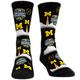 "Chaussettes unisexes Rock Em Navy Michigan Wolverines College Football Playoff 2023 Champions nationaux Liftoff All-Over Crew Chaussettes"