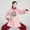 Tai Chi Kleidung Frauen Wushu Kleidung Kung Fu Wettbewerb Kleidung Kampfkunst Uniform Falten Kostenloser Stickerei 2022 Burgund