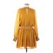 Ever New Melbourne Casual Dress - Popover: Yellow Solid Dresses - Women's Size 6