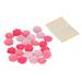 48pcs Wedding Decoration Rose Flower Artificial Rose Flowers with Double Sided Tape for Garland Making Hair AccessoriesPink Gradient