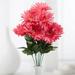 Artificial Gerbera Bush - Bush Of Faux Daisies s For Spring Decorating And Summer Silk Flower Arrangements (Size 18 Inches)