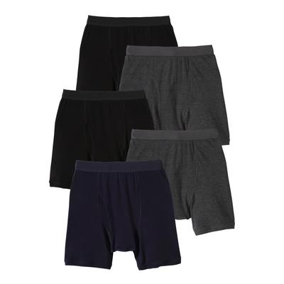 Men's Big & Tall 5-Pack Cycle boxer briefs by KingSize in Assorted Basic (Size 6XL)
