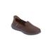 Wide Width Women's Hands-Free Slip-Ins™ Captivating Flat by Skechers in Chocolate Wide (Size 11 W)